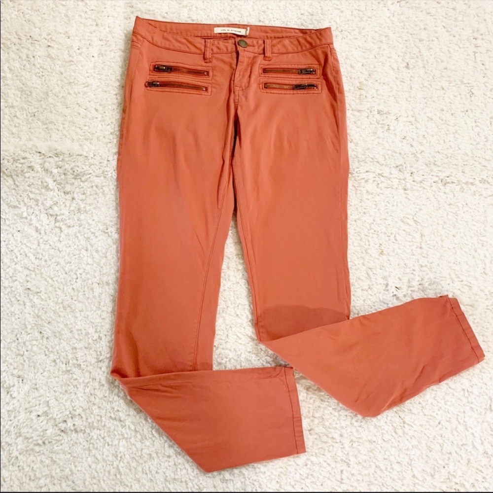 Life in Progress coral skinny jeans